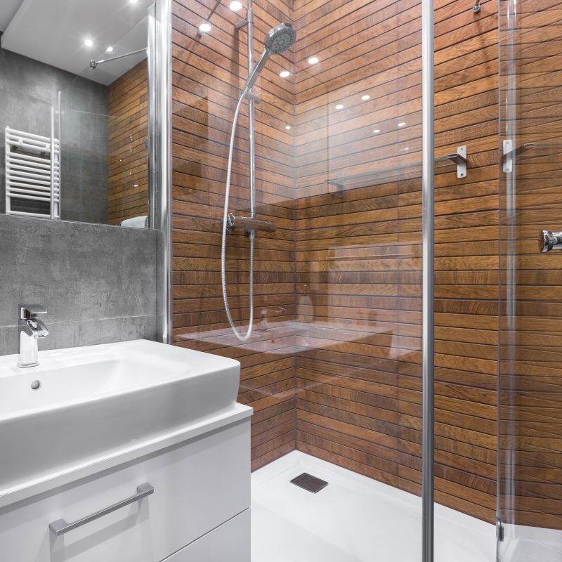 Stylish Shower with Built-in Niche